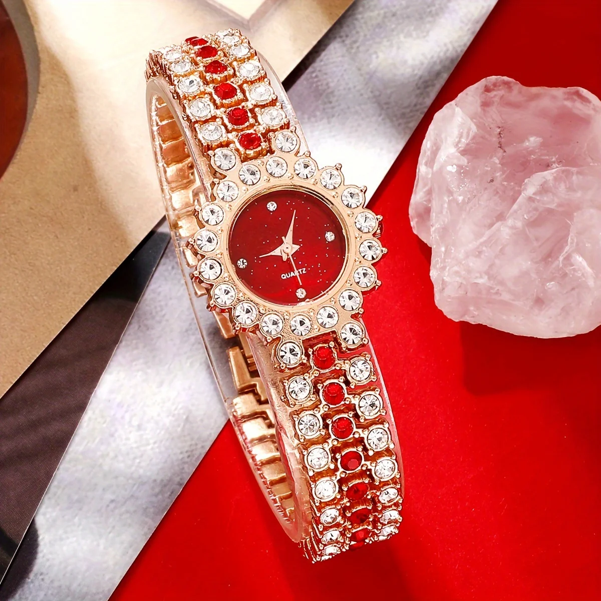 Luxury Watch Gift For Her - 2 шт./компл. женские часы, роскошные кварцевые