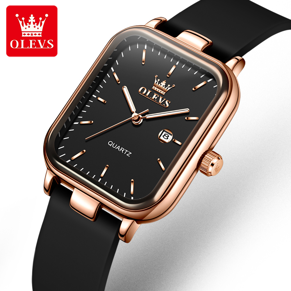 Luxury Watch Girl - OLEVS Роскошные женские часы с прямоугольным