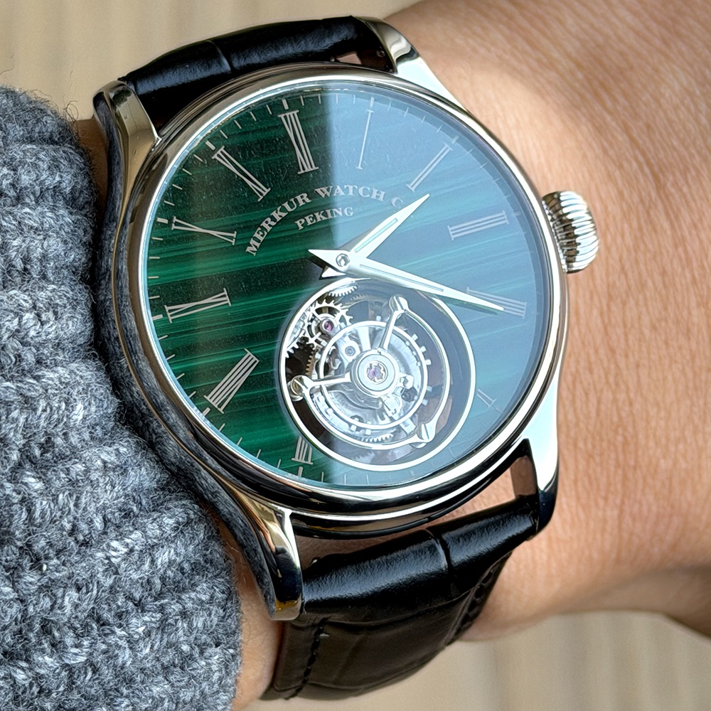 Tourbillon Movement Watch - Часы Merkur 100% Tourbillon, мужские часы