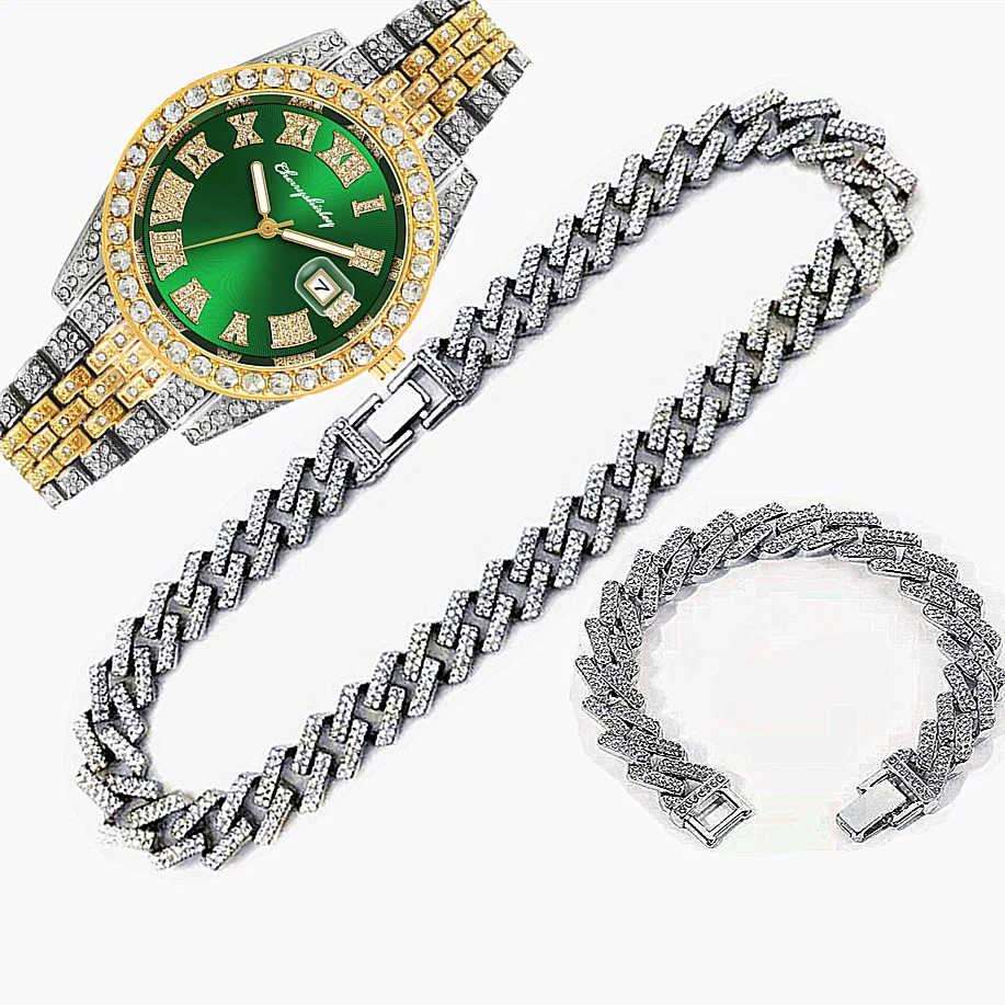 Luxury Watch Miami - 3 шт. Роскошные часы Iced Out