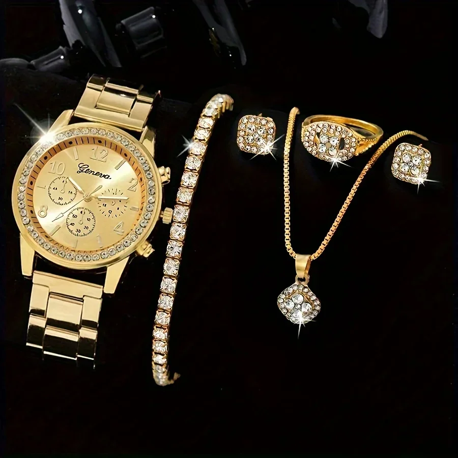 Luxury Watch Gift For Her - Роскошные кварцевые часы с кристаллами, модные
