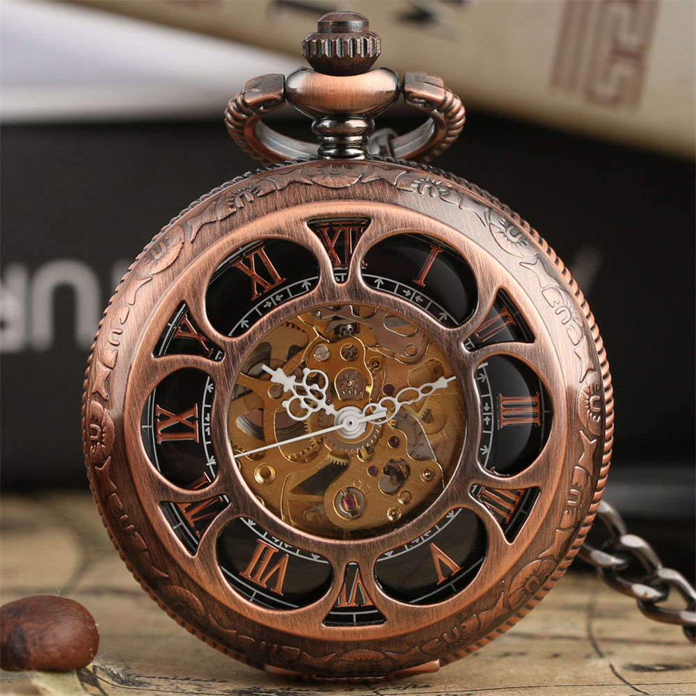 Luxury Watch Gold And Black - Часы наручные механические с цепочкой, Роскошные