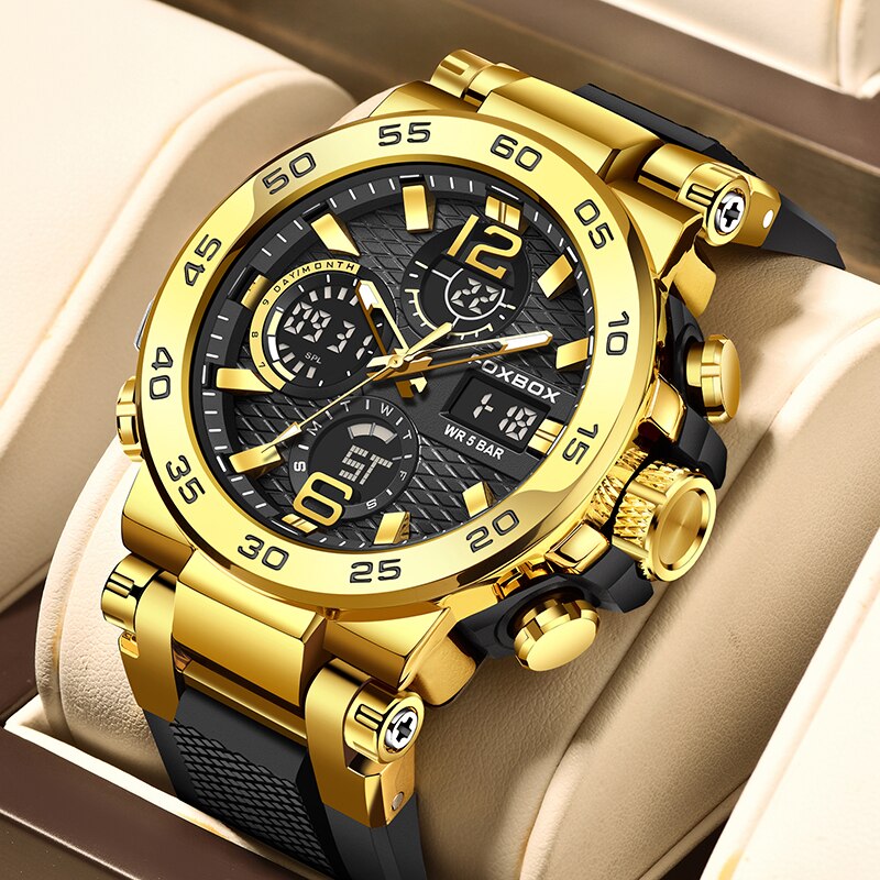 Luxury Watch Holder For Men - FOXBOX бизнес часы мужские модные дайвер