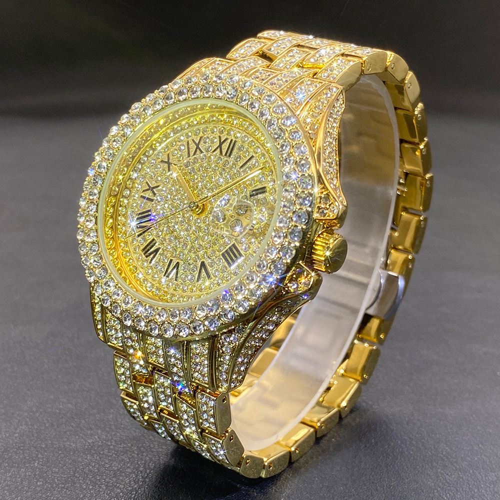 Luxury Watch Gold And Black - Большие золотые, серебряные, черные наручные часы