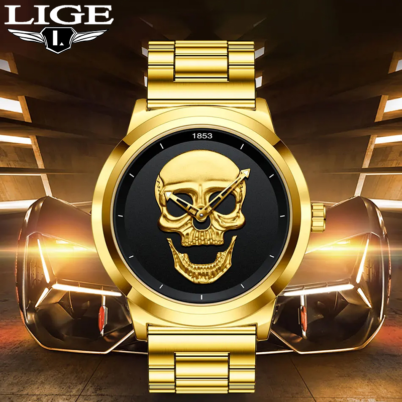 Luxury Watch Holder For Men - Часы наручные LIGE Мужские кварцевые, роскошные