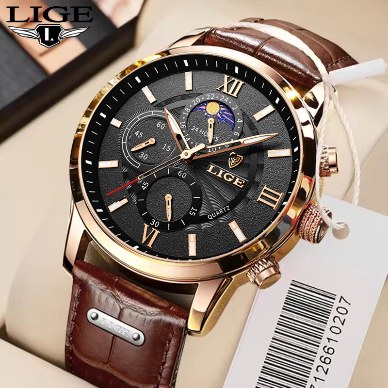 Luxury Watch Holder For Men - Мужские часы LIGE, лучший бренд, роскошные