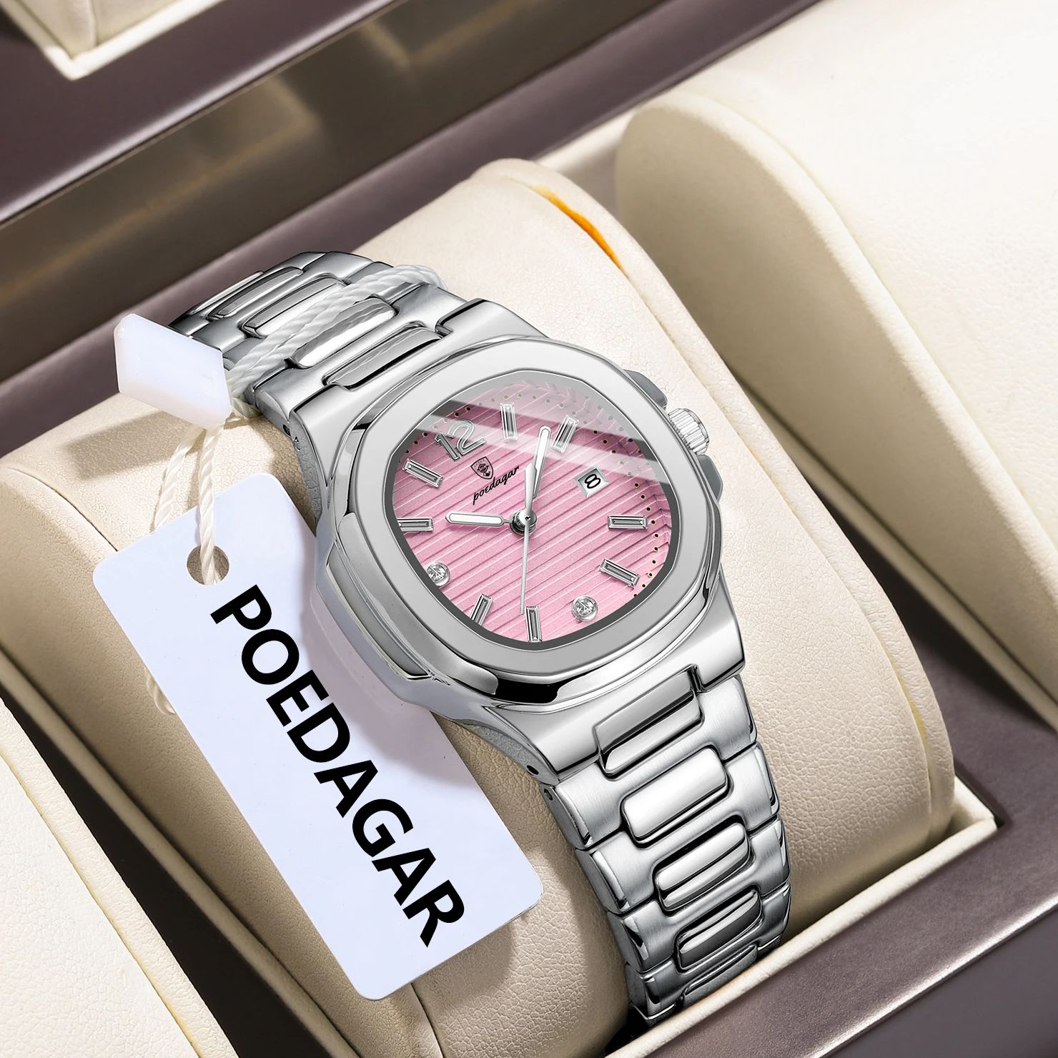 POEDAGAR квадратные модные жен – обзор и цена Luxury Watch Girl