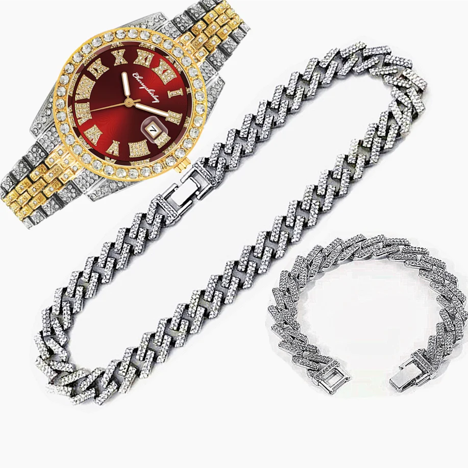 3 шт. Роскошные часы Iced Out  – обзор и цена Luxury Watch Miami