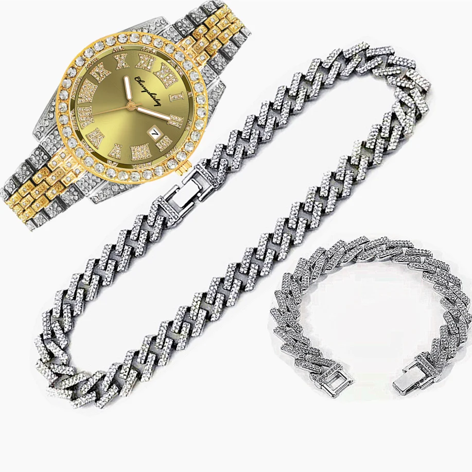 3 шт. Роскошные часы Iced Out  – обзор и цена Luxury Watch Miami