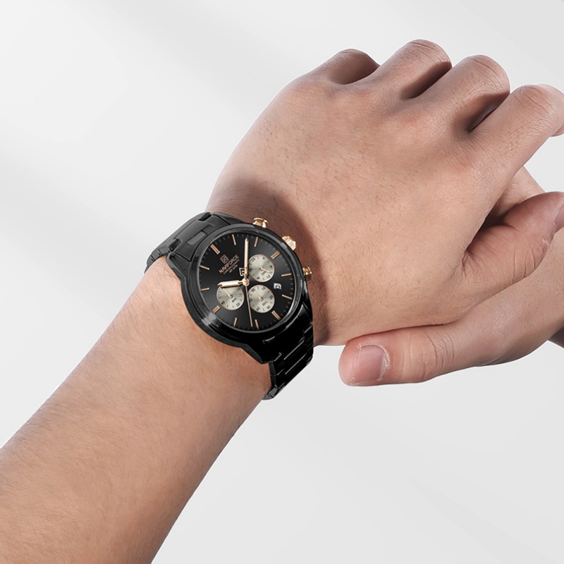 Мужские кварцевые часы-хроногр – обзор и цена Luxury Watch And Bracelet