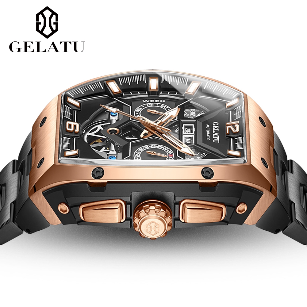 Reloj Hombre часы мужские GELA – обзор и цена Tourbillon Movement Watch