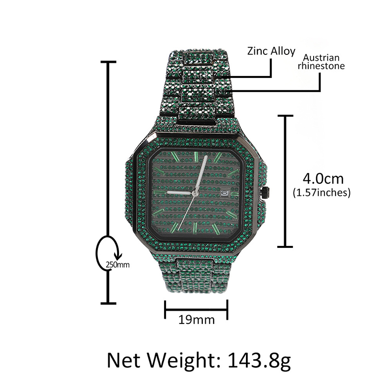 Мужские кварцевые часы в стиле – обзор и цена Luxury Watch Gold And Black