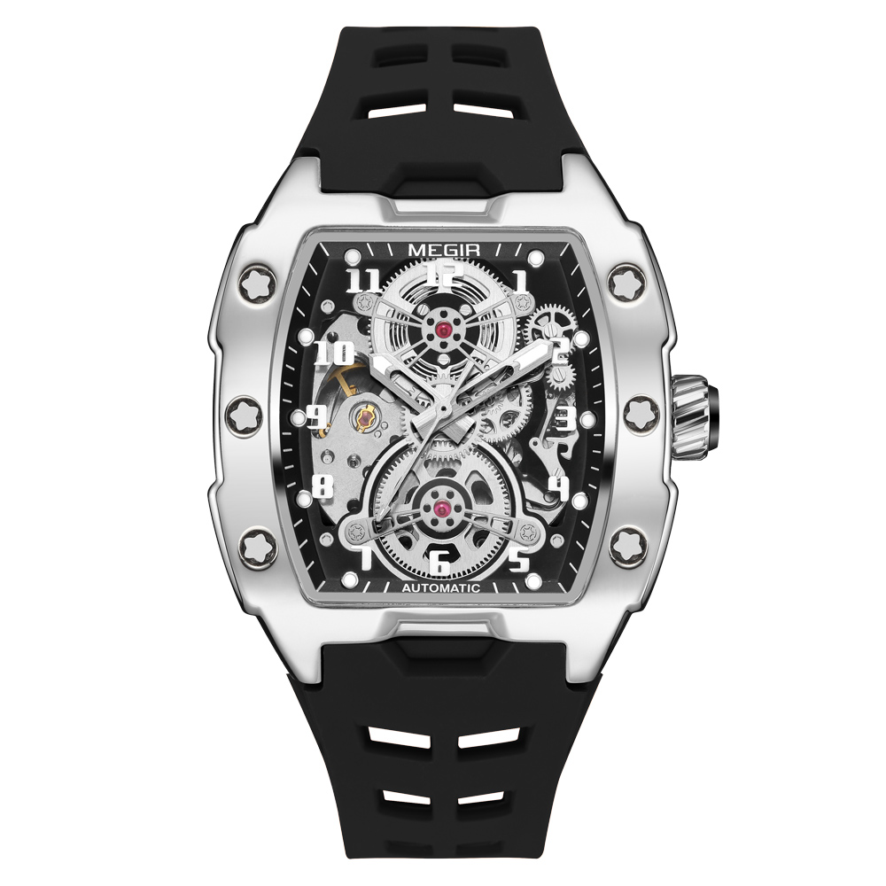 MEGIR модный спортивный корпус – обзор и цена Tourbillon Movement Watch