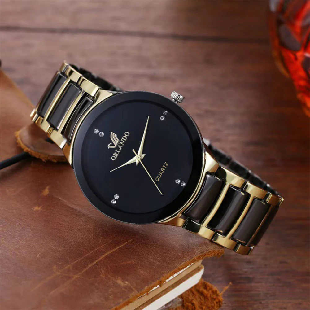 2024, мужские часы, модные ква – обзор и цена Luxury Watch Gold And Black