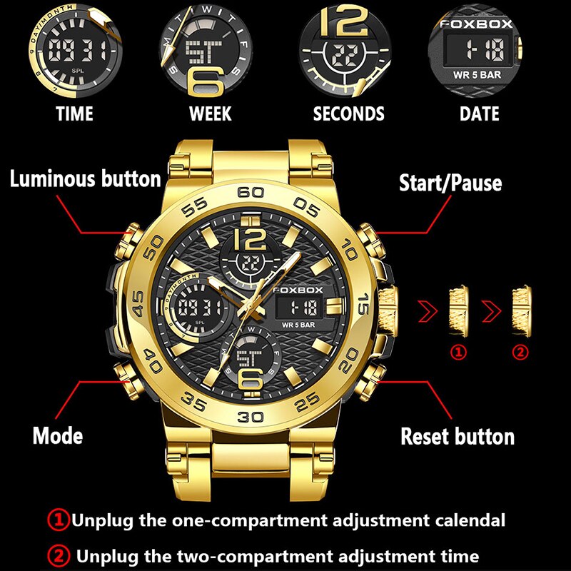 FOXBOX бизнес часы мужские мод – обзор и цена Luxury Watch Holder For Men