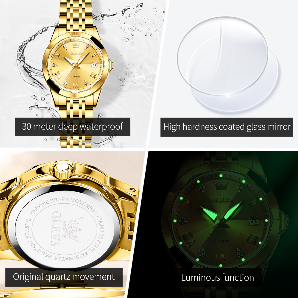 OLEVS модные золотые часы для  – обзор и цена Luxury Watch Girl