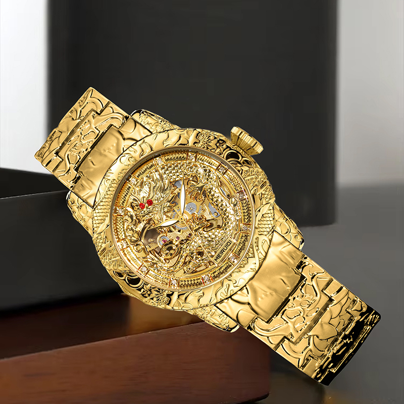 Мужские желтые деловые часы в  – обзор и цена Tourbillon Movement Watch
