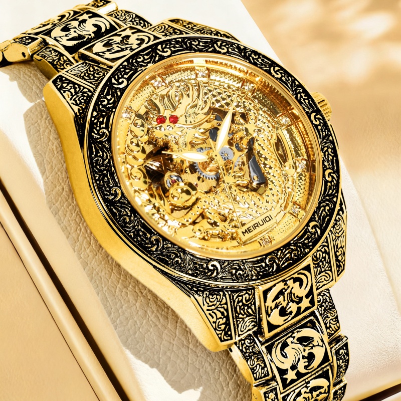 Мужские желтые механические ча – обзор и цена Tourbillon Movement Watch