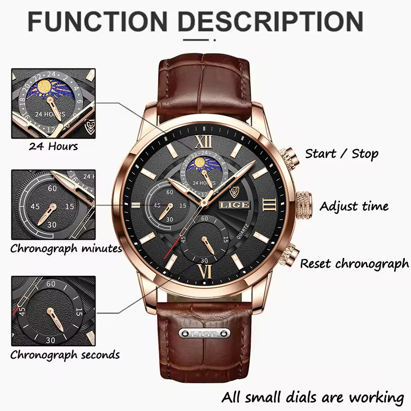 Мужские часы LIGE, лучший брен – обзор и цена Luxury Watch Holder For Men